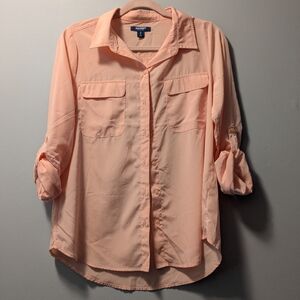 Old Navy Apricot Collared Shirt